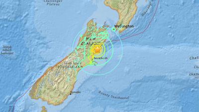 Zware aardbeving van 7,5 op schaal Richter treft Nieuw-Zeeland
