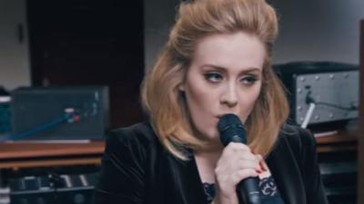 Adele in Amsterdam aangekomen