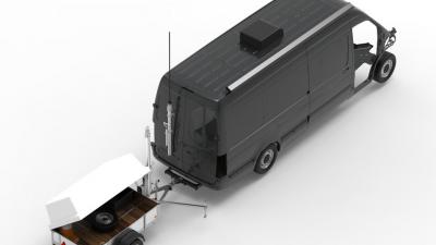Het TESt Lane Analysis Mobile (TESLA-M) voertuig