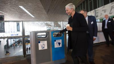Proef met afvalscheiding op stations voor betere recycling