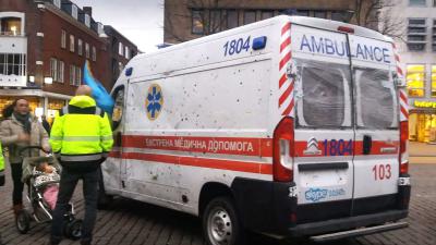 ambulance-Oekraïne-kogelgaten 