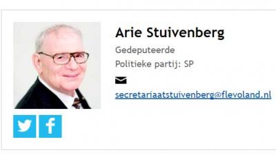 Arie Stuivenberg keert niet terug als gedeputeerde vanwege een ernstige ziekte