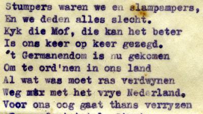 Foto van gevonden gedicht Artis