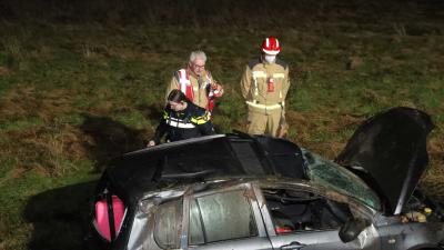 auto-sloot-politie-brandweer