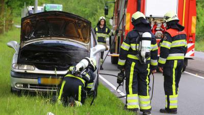 Auto vat vlam op Keulsebaan in Boxtel