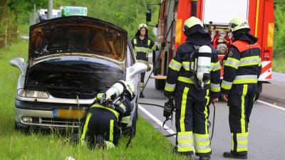 Auto vat vlam op Keulsebaan in Boxtel