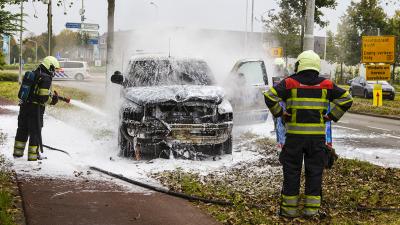 Auto op LPG uitgebrand in Best