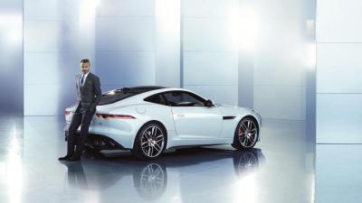 Foto van David Beckham bij Jaguar | Peter Lindbergh/Jaguar