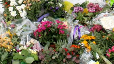 bloemen-herdenkingsplek