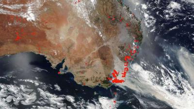 Bosbranden Australië vormen gezondheidsrisico's