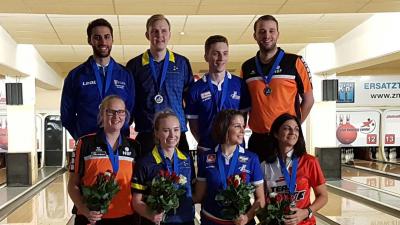 Nederlands team wint zilver en brons op EK bowlen
