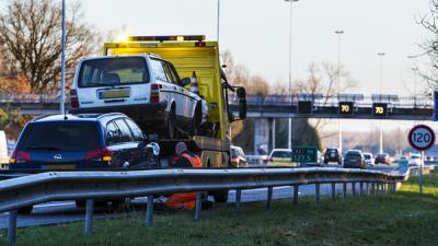 Ongeval met meerdere voertuigen op snelweg bij Boxtel