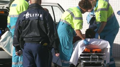 Foto van brancard ambulance politie | Archief EHF