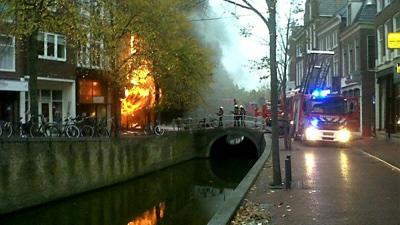 Brand binnenstad Leeuwarden | Edwin Tjalling/112fryslan.nl | www.112fryslan.nl