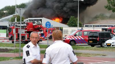 Foto van brand in school | Miranda van der Sloot