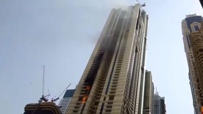 Opnieuw grote brand in wolkenkrabber Dubai