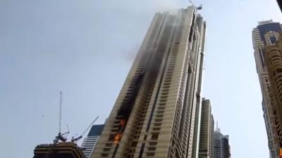 Opnieuw grote brand in wolkenkrabber Dubai