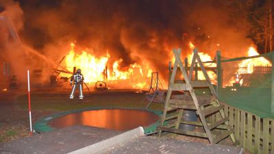 Grote brand in schuur in Zuidwolde
