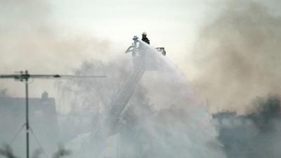 Grote brand in Amsterdam-Noord