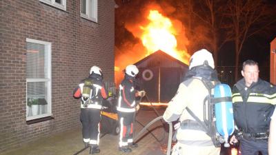 Garage brand af in Fluitenberg