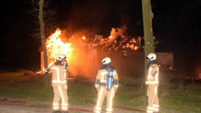 Anne de Vries-huisje op Dwingelderveld afgebrand
