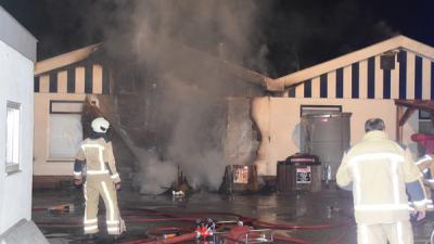 Fikse schade bij brand op recreatiepark in Echten 