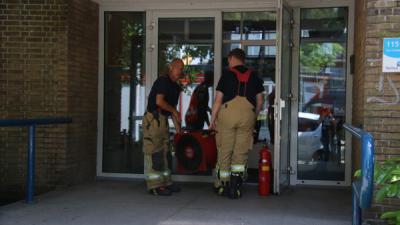 School ontruimd na brand 