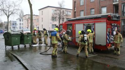 Brand pand Rotterdam blijkt containerbrand