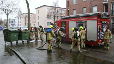Brand pand Rotterdam blijkt containerbrand