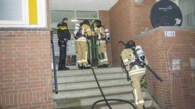 Brand in kelderbox Schiedam