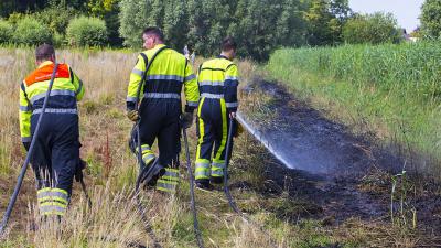 Zomerse droogte zorgt voor natuurbrand in Schijndel