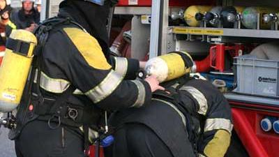 Foto van brandweer met perslucht | Archief EHF