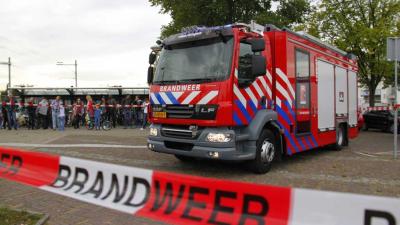 Bovenleiding in brand in Vlaardingen