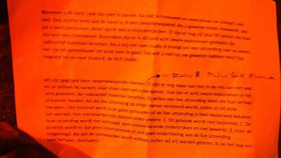 Man waarschuwt in brief voor hackersaanval en geplaatste bommen