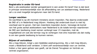 Opvang is sober met lange wachttijden