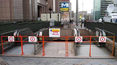 Ingang metro Brussel