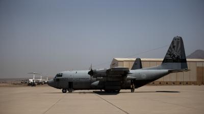 C-130 op vliegveld in Soedan