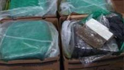 130 kilo cocaïne tussen de bananen gevonden 