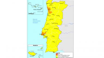 Het reisadvies voor Portugal en Lissabon oranje vanwege toename corona