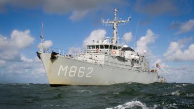 Zr.Ms. Zierikzee wordt ingezet bij de oefening