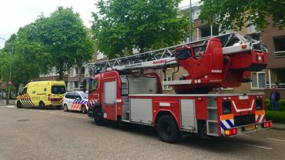  Hulpdiensten groots uitgerukt voor brand in appartementencomplex Den Bongert in Boxtel