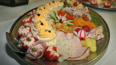 Buffet in restaurant