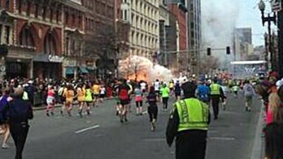 Foto van aanslag bij marathon Boston | Divers