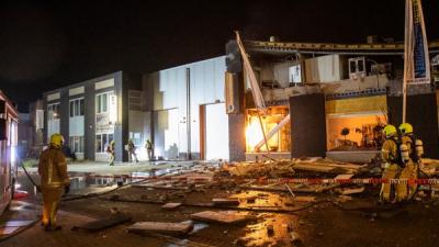 Bedrijfspand ingestort na explosie