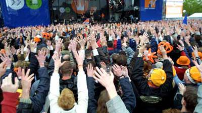 Foto van koninginnedag Amsterdam | Archief EHF