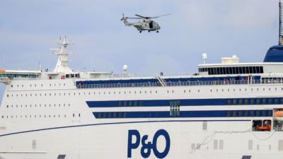 hulpdiensten, oefenen, massa-evacuatie p&o-ferry