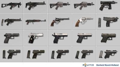 in beslag genomen wapens