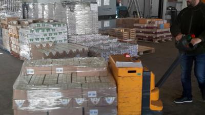 In april aan voedselbanken gegeven levensmiddelen van Defensie.