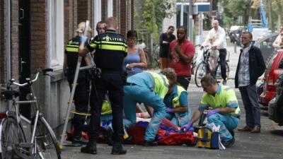 Traumaheli opgeroepen na val van huishoudtrap