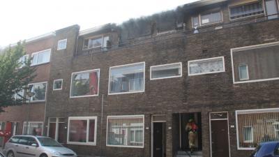 Foto van brand in Schiedam